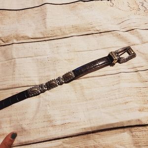 Vintage leather belt south western cowgirl